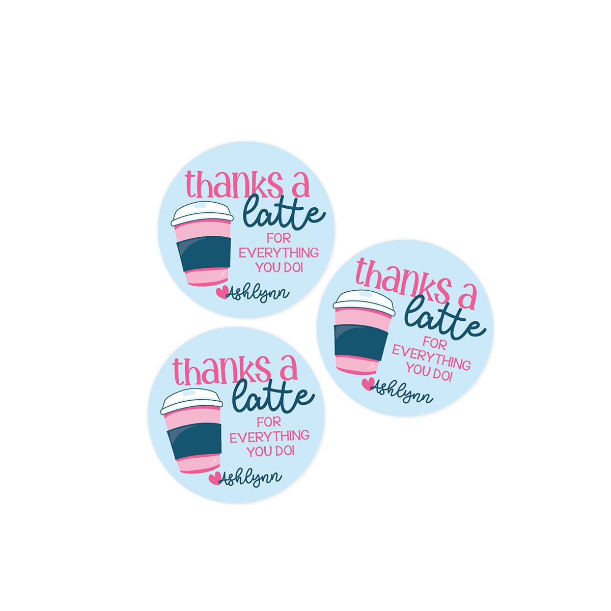 Thanks a Latte Stickers