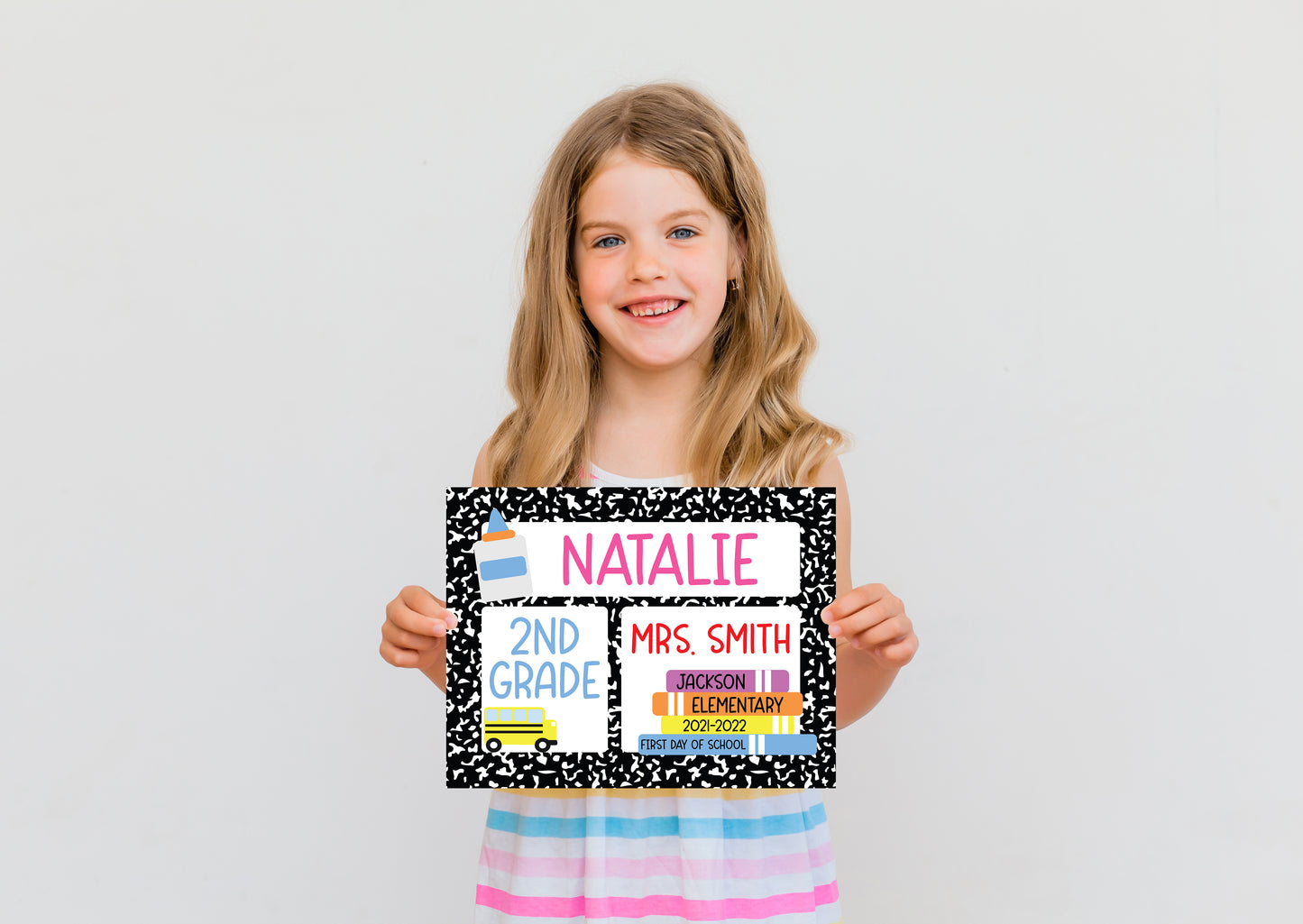 Editable | Instant Download: Back to School Sign (Composition)