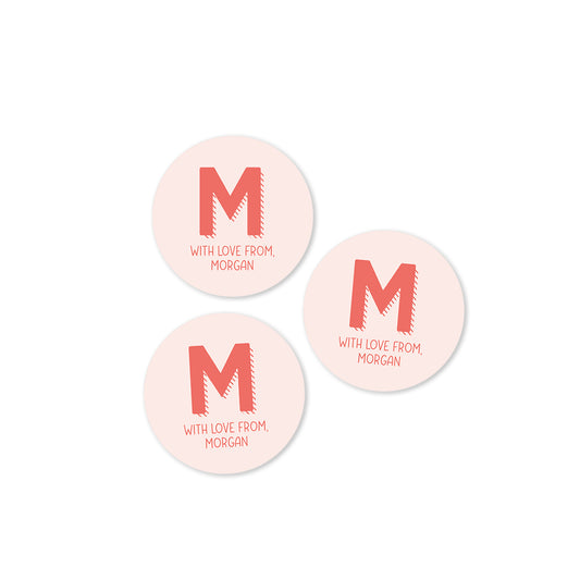 Initial Family Stickers