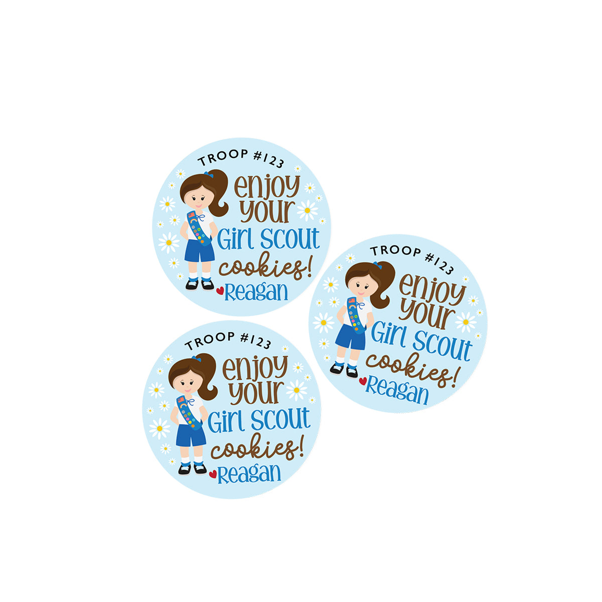 Girl Scout Cookie (Daisy) Stickers