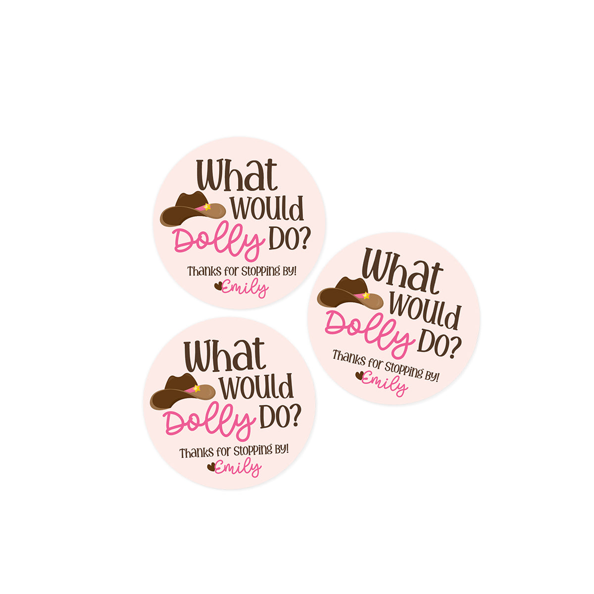 What would Dolly Do? Stickers