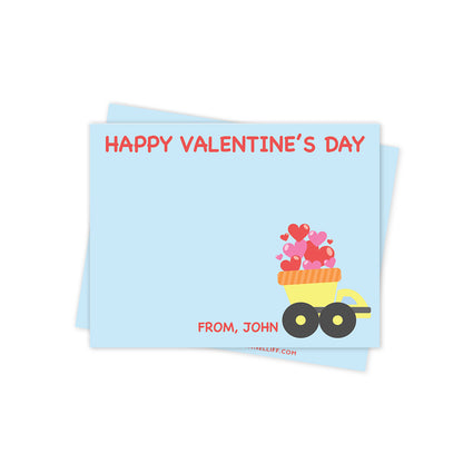 Dump Truck Valentines Day Stationery