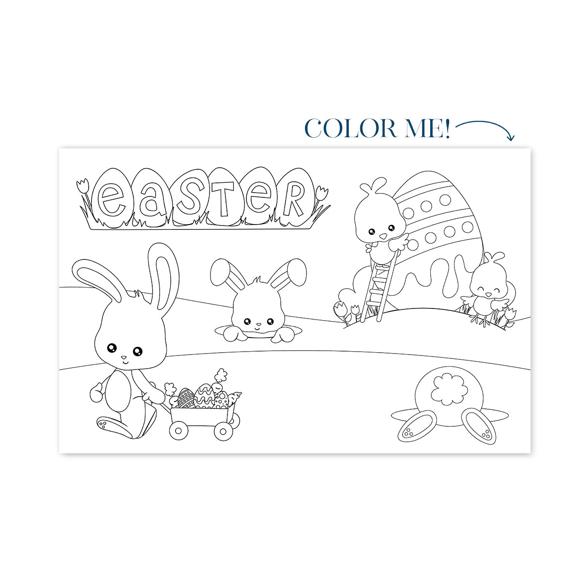 Easter Coloring No. 1 Party Placemat