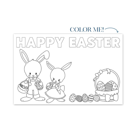 Easter Coloring No. 2 Party Placemat