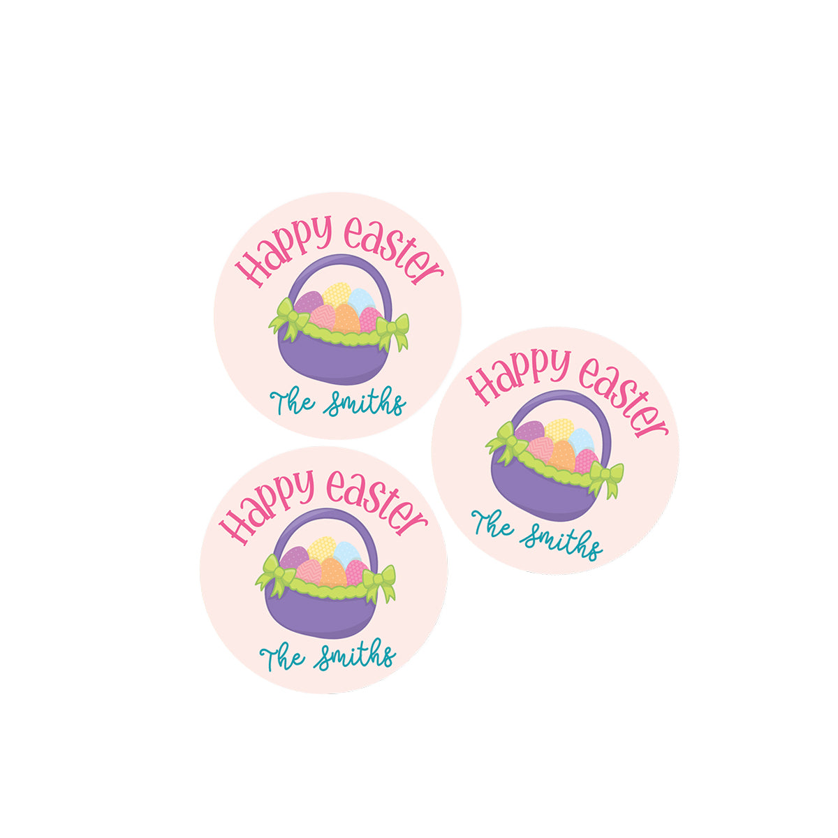 Happy Easter (Basket) Stickers