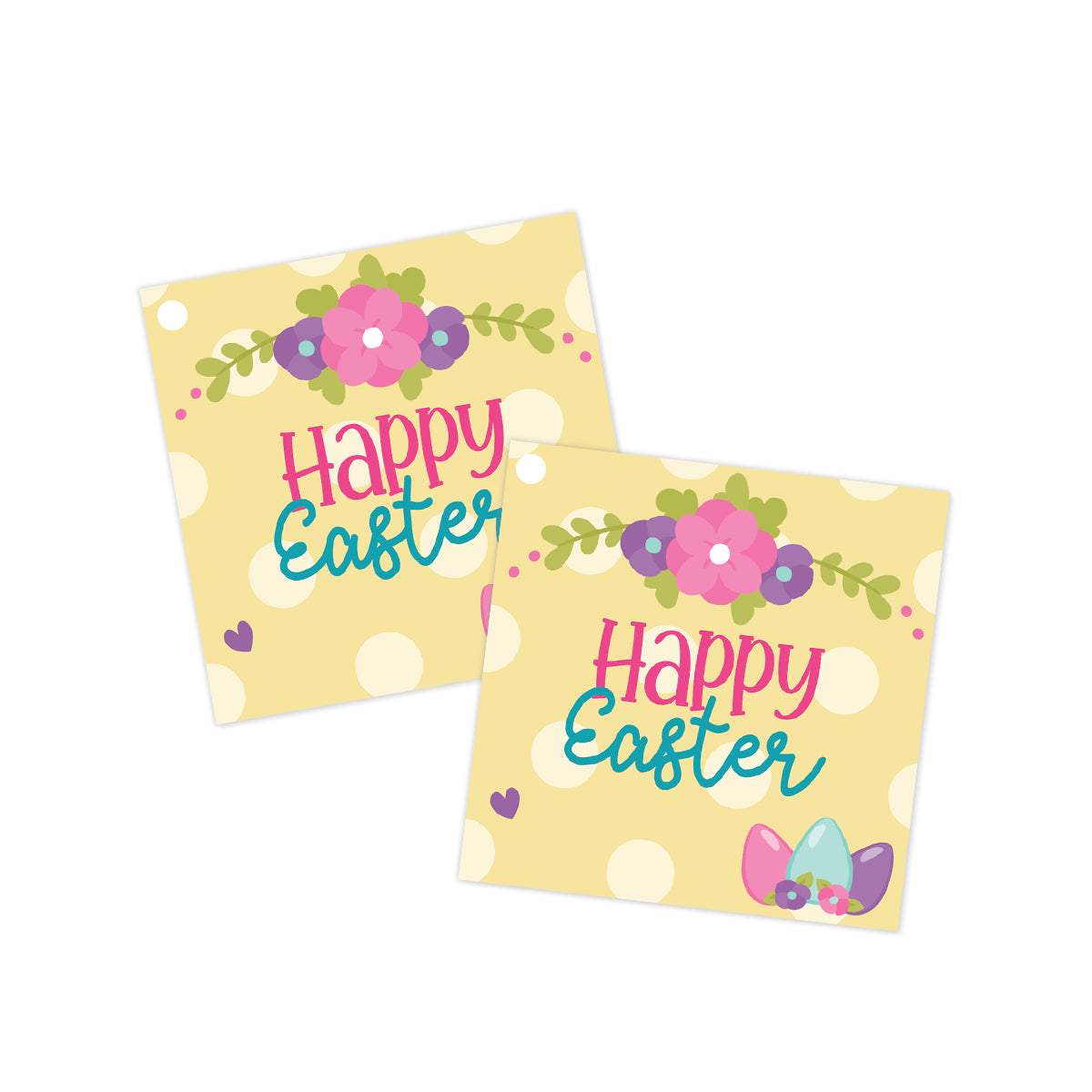 Easter Floral Gift Tag