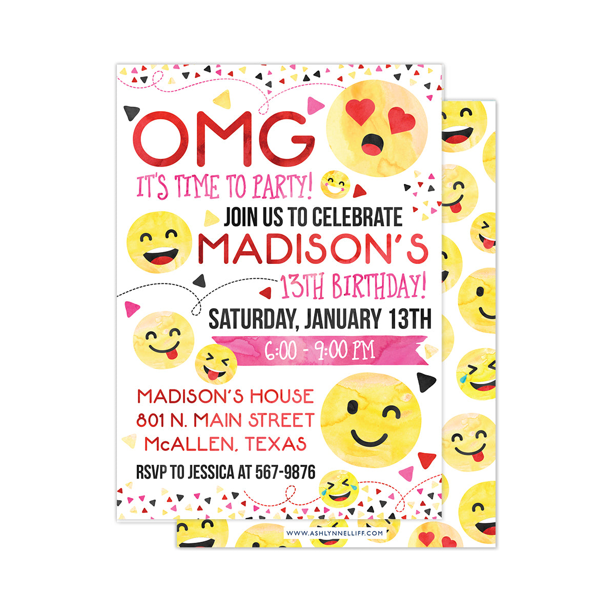 Emoji Party Invitation