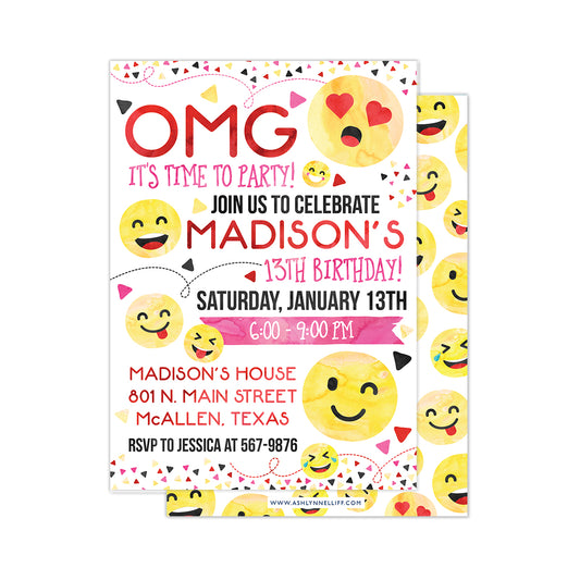 Emoji Party Invitation