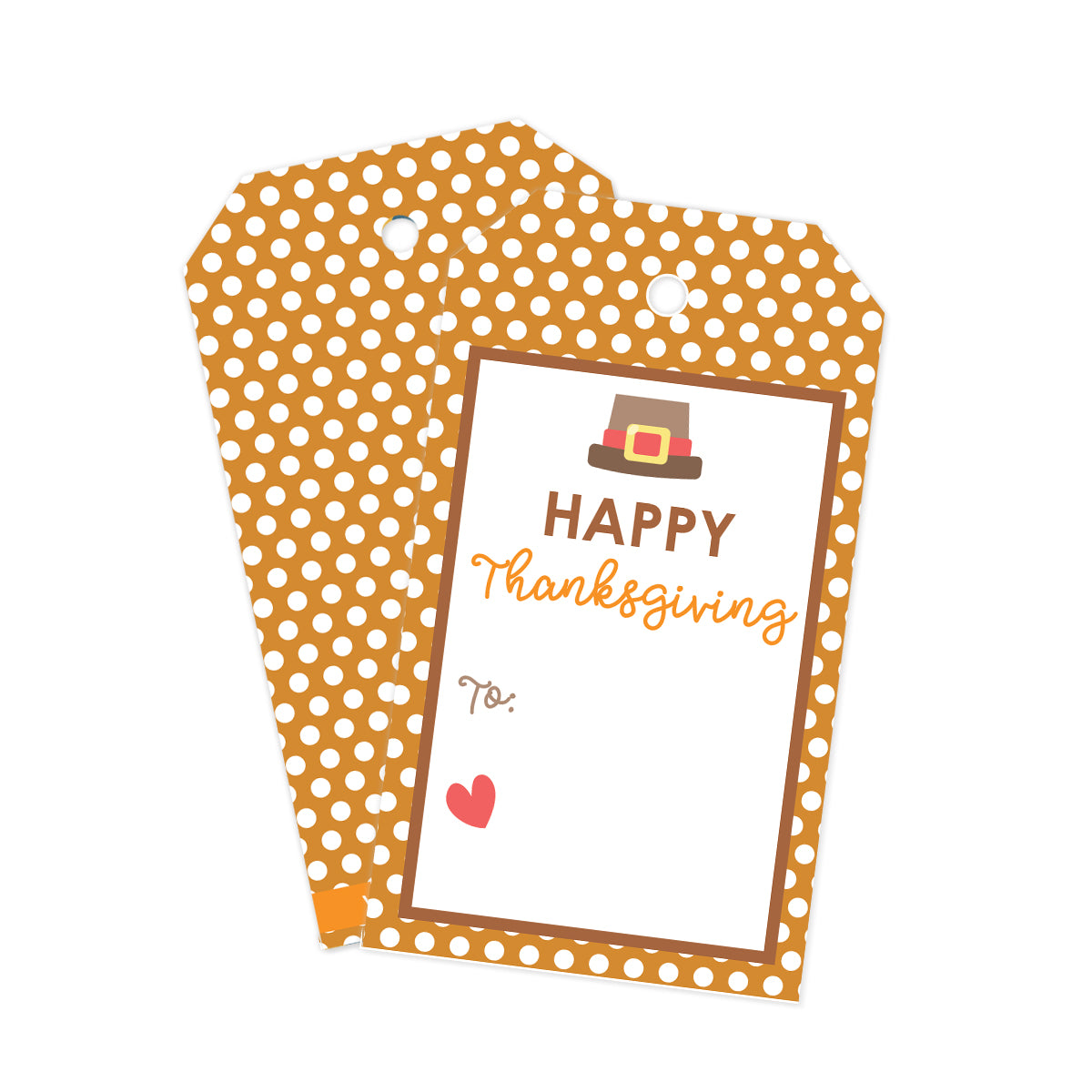 Fall Polka Dot Gift Tags