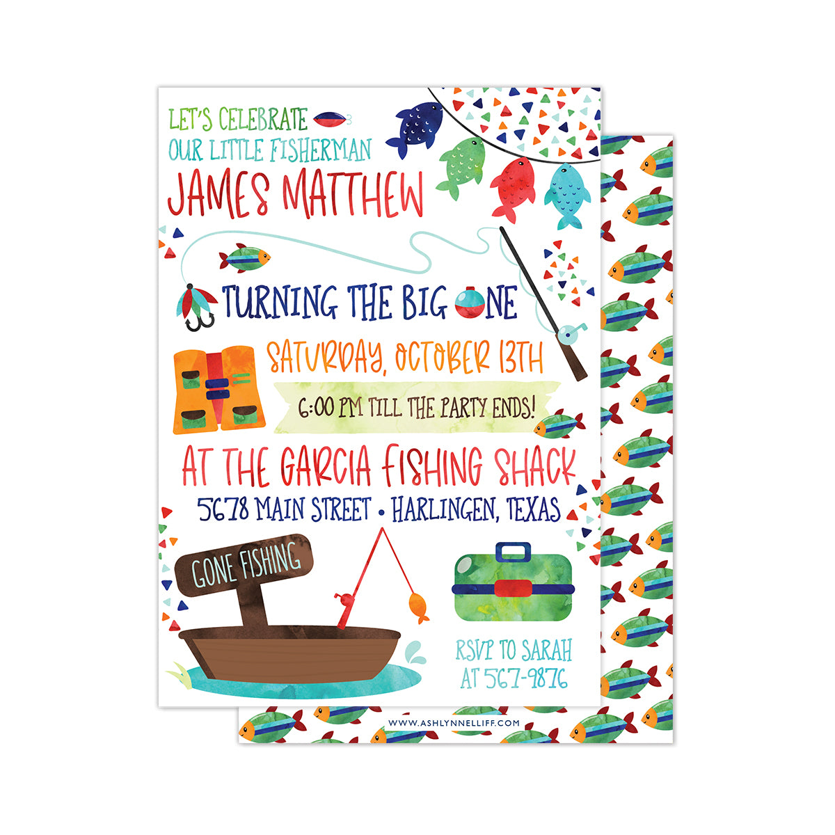 Fishing Party Invitation