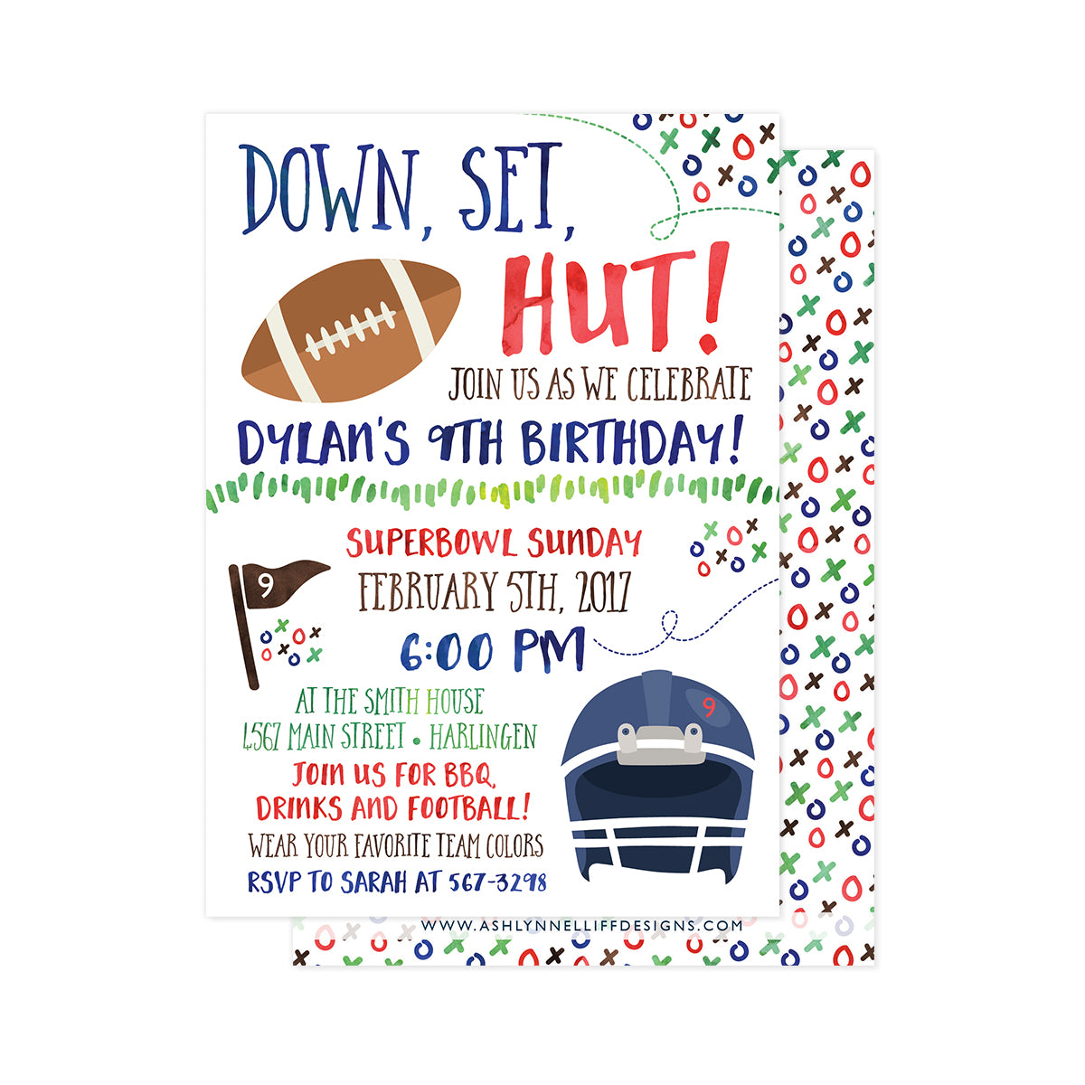 Football Party Invitation