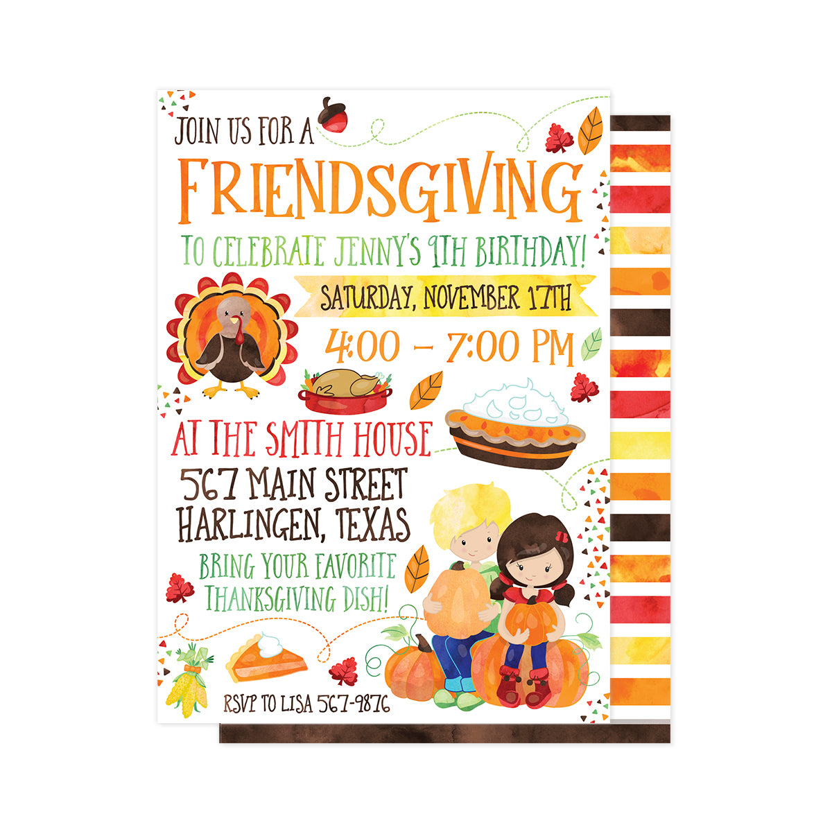 Friendsgiving Party Invitation