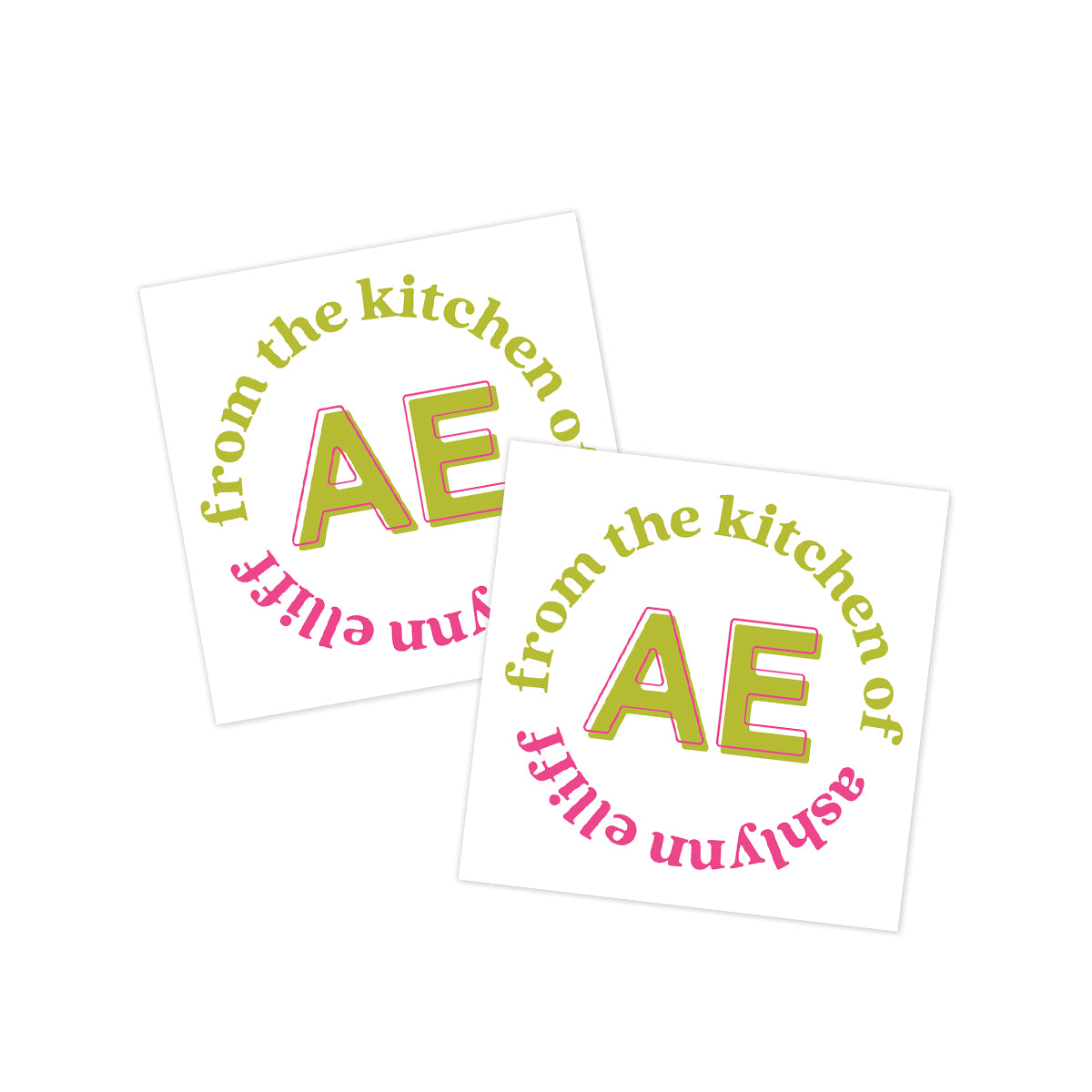 From the Kitchen of (Initials) Gift Tag
