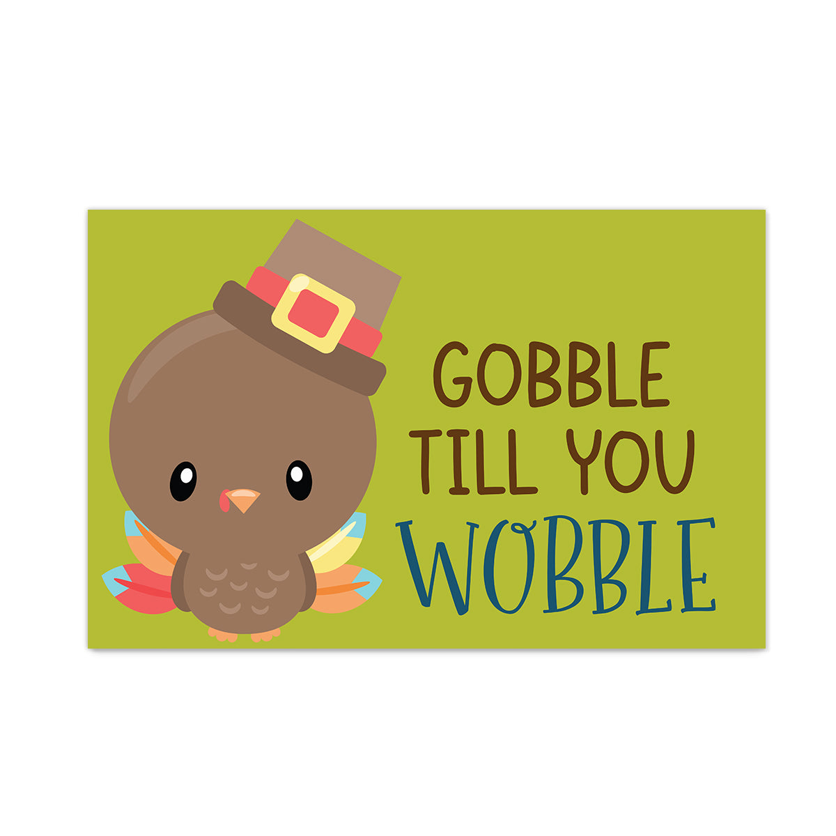 Gobble till you Wobble Party Placemat