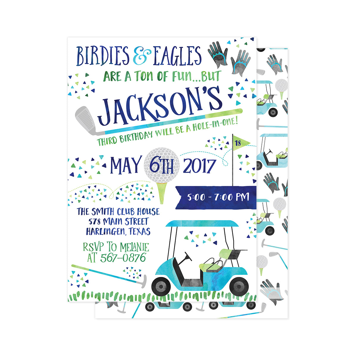 Golf Party Invitation