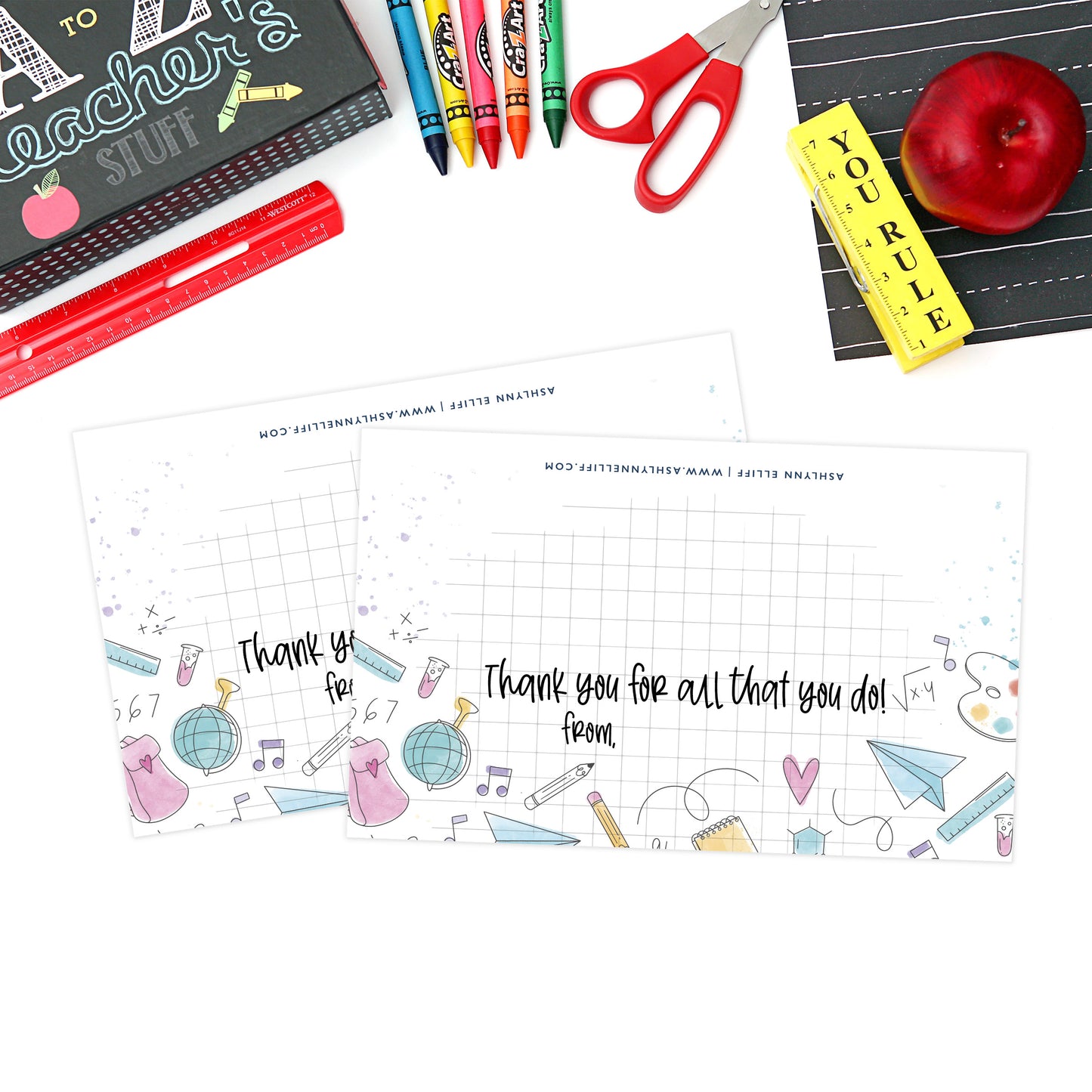 Printable (Instant Download) Graph Teacher Appreciation Goodie Bag Toppers