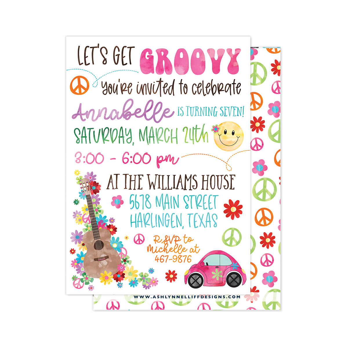 Groovy (60s) Party Invitation