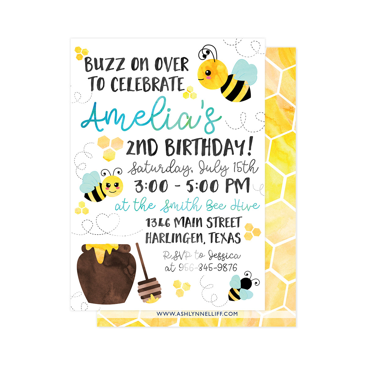 Honeybee Party Invitation
