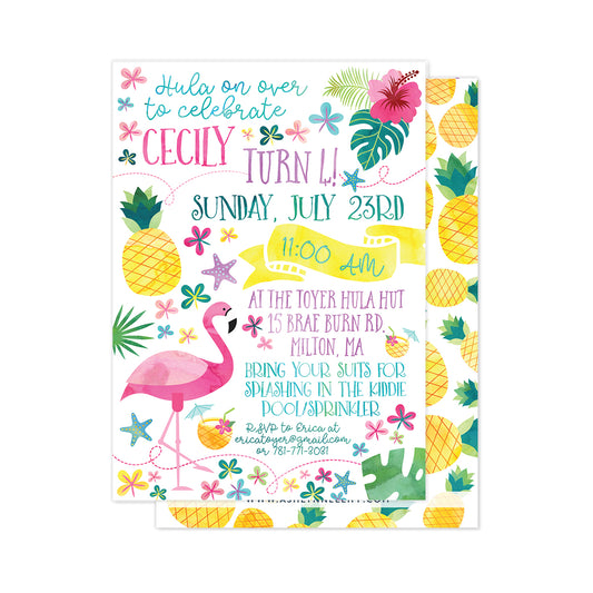 Hula Party Invitation