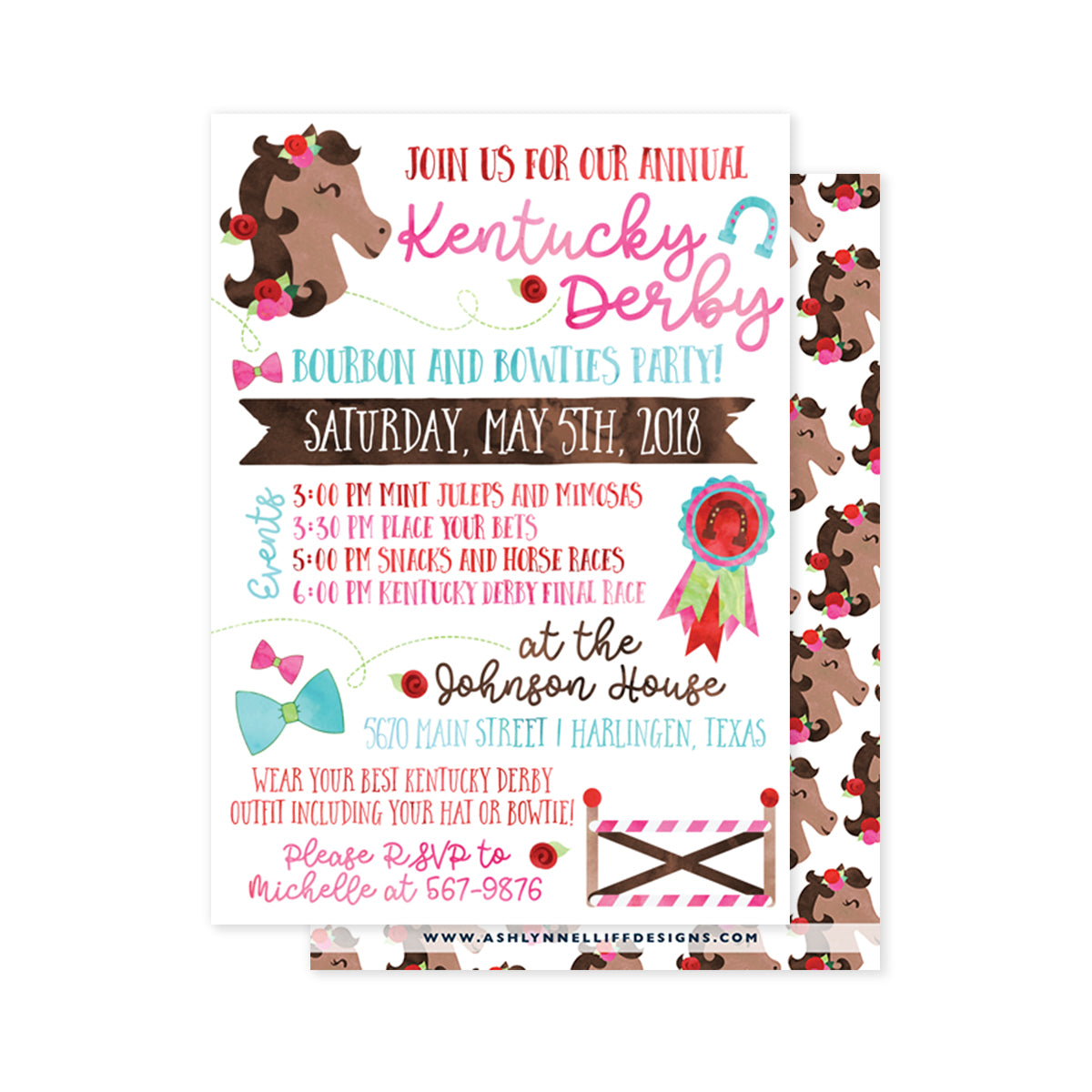 Kentucky Derby Party Invitation