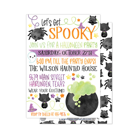 Let's Get Spooky Party Invitation