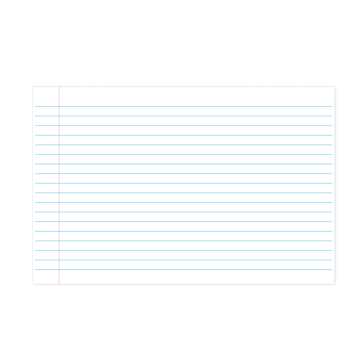 Lined Paper Party Placemat