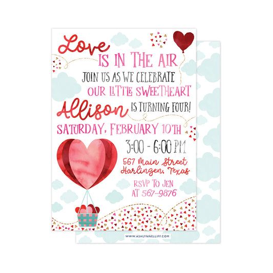 Love is in the Air Party Invitation