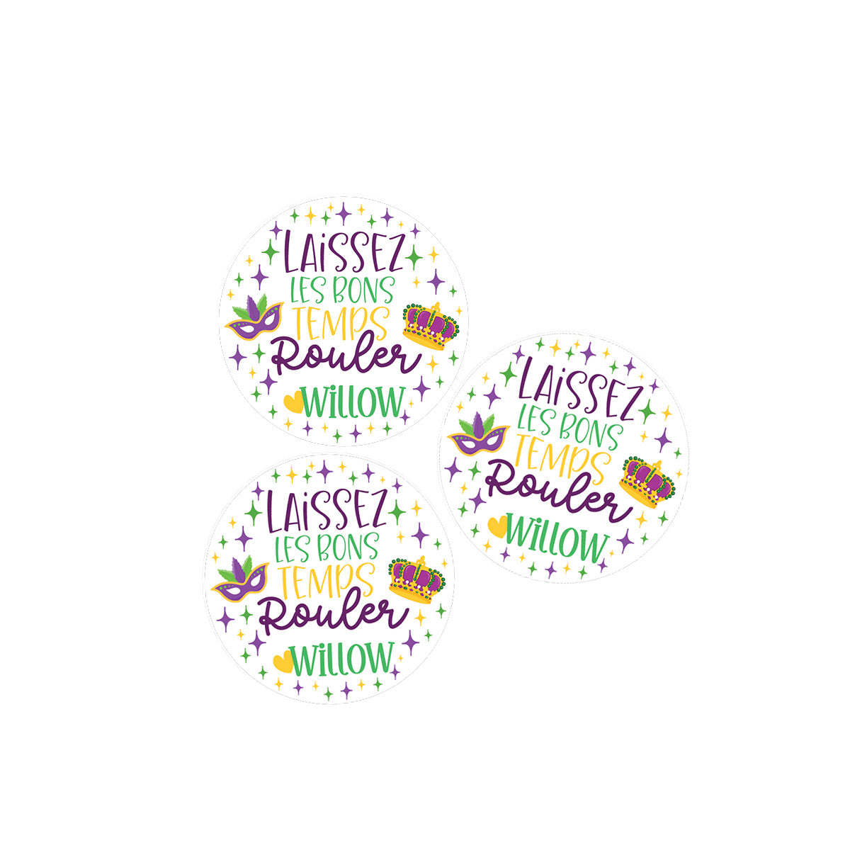 Laissez Les Bons Temps Rouler Mardi Gras Stickers