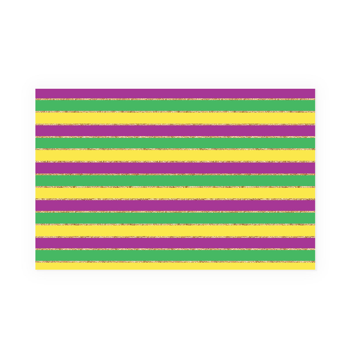 Mardi Gras Stripes Party Placemat
