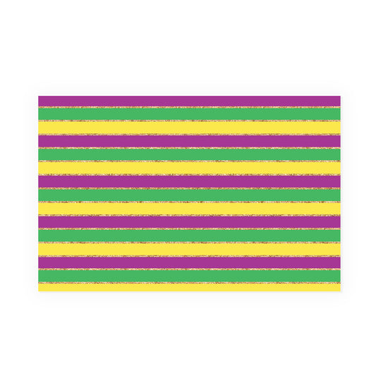 Mardi Gras Stripes Party Placemat