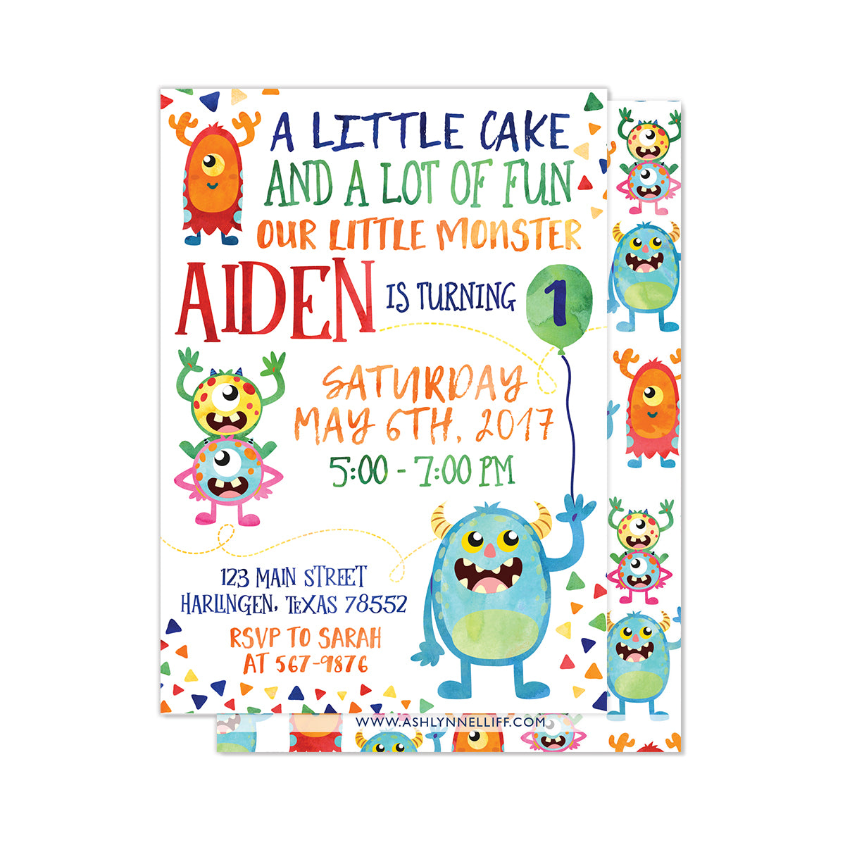 Monster Party Invitation