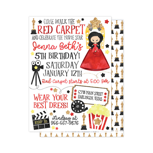 Movie Star Party Invitation