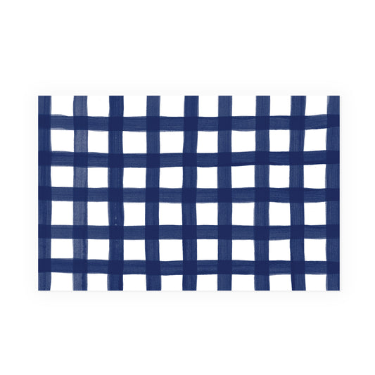 Navy Gingham Party Placemat