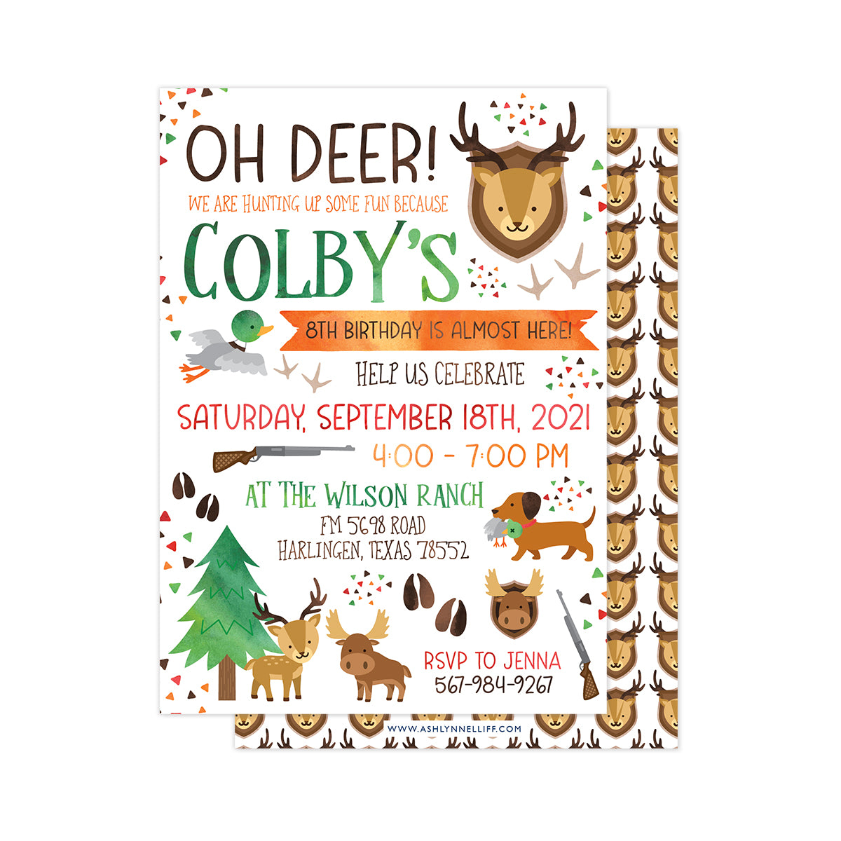Oh Deer (Hunting) Party Invitation