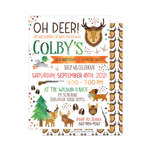 Oh Deer (Hunting) Party Invitation