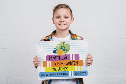 Editable | Instant Download: Back to School Sign (Books)