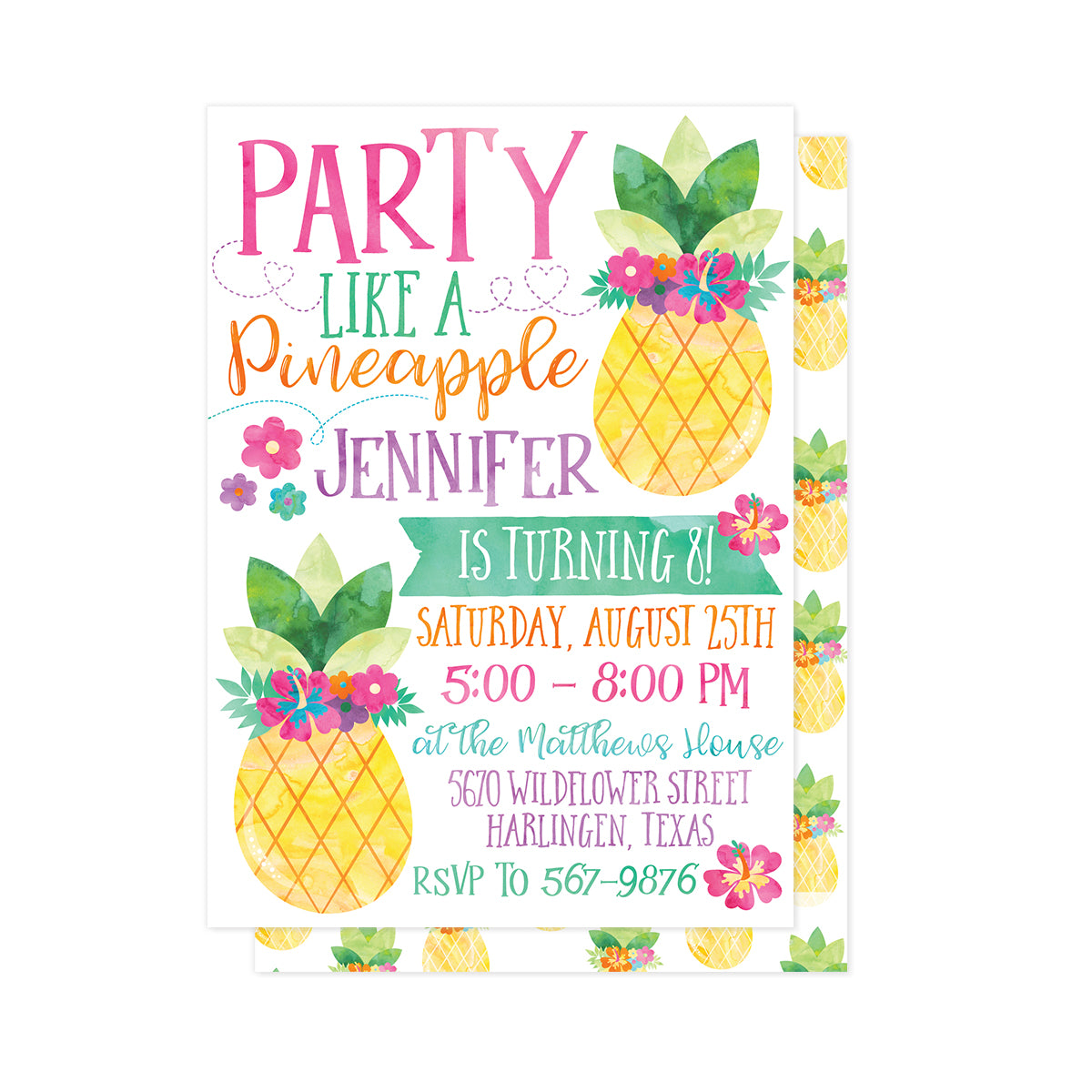Party like a Pineapple Invitation