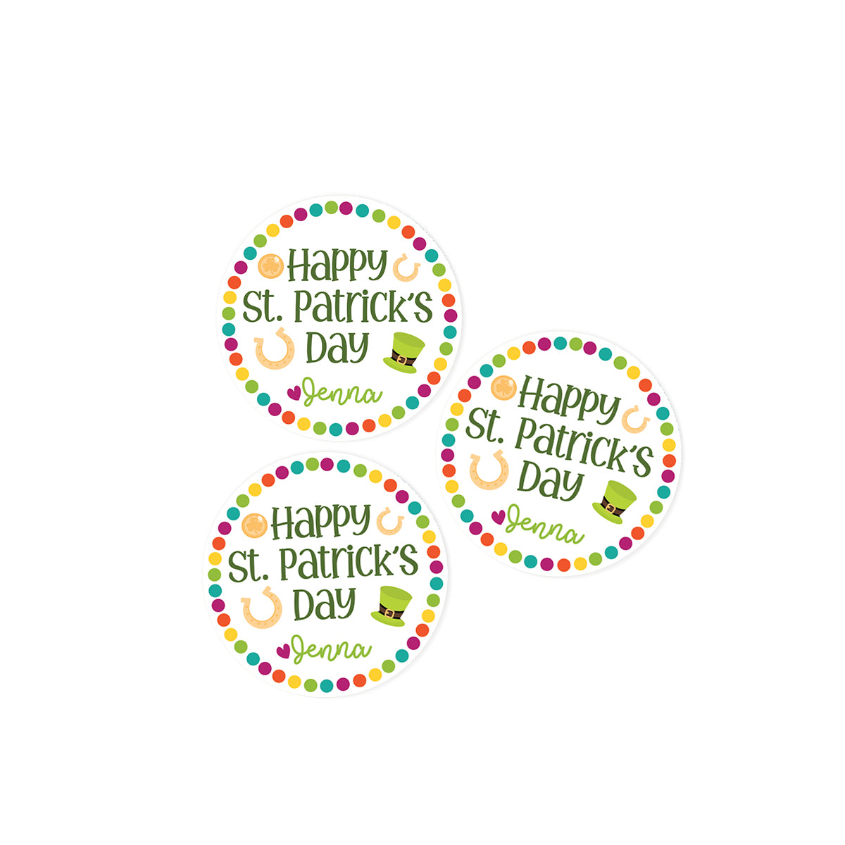 Happy St. Patrick's Day Stickers