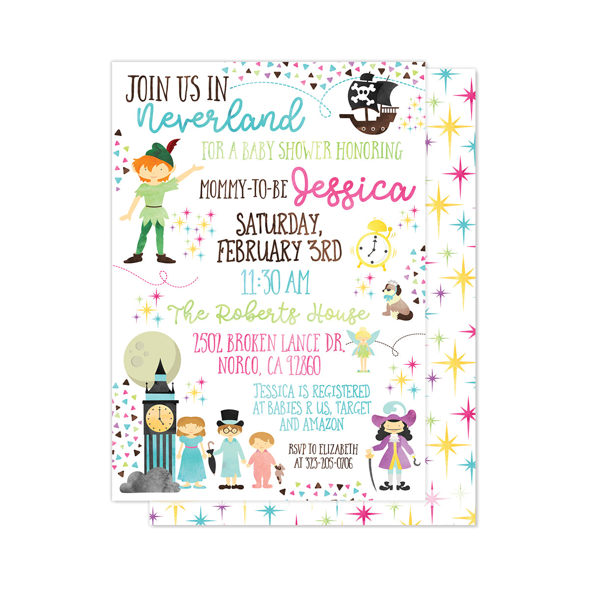 Peter Pan Party Invitation