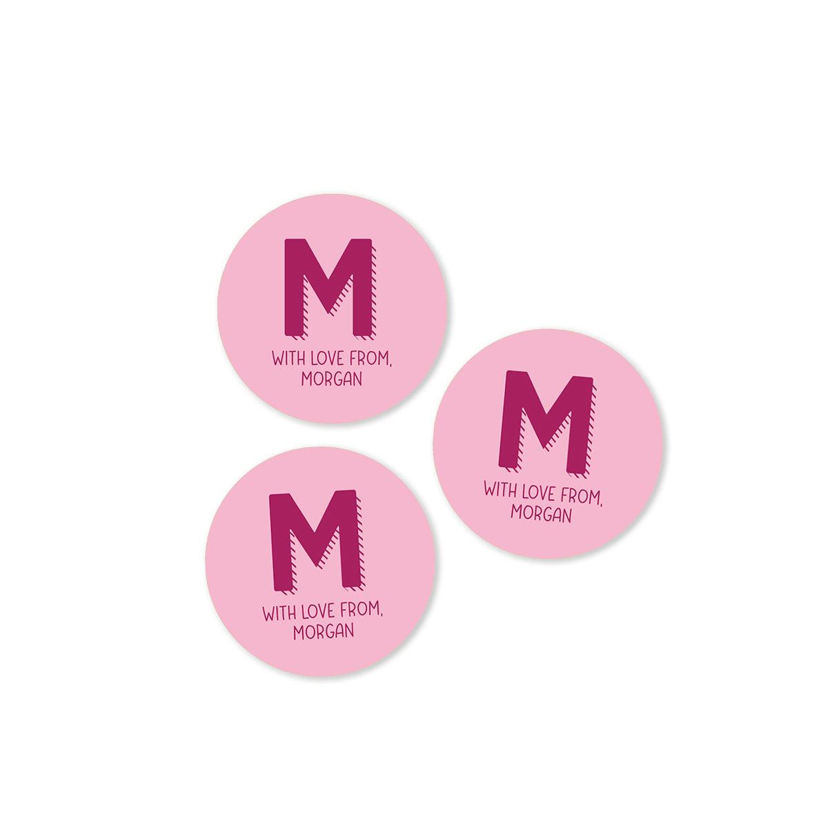 Initial Family Stickers