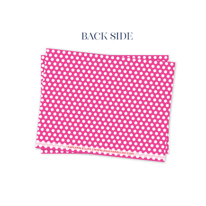 Pink Polka Dot Valentines Day Stationery