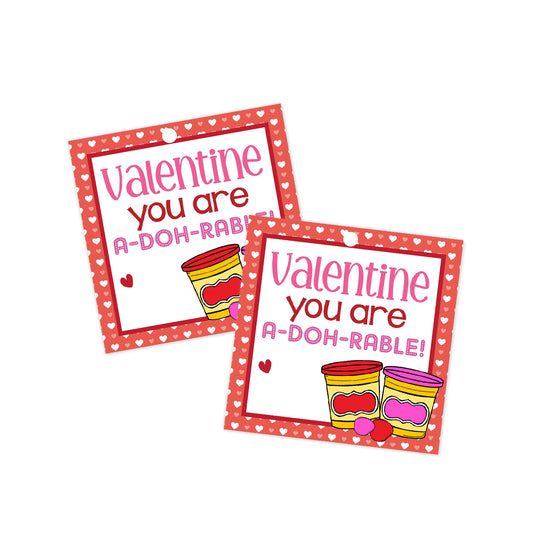 A-Doh-Rable Valentines Tag