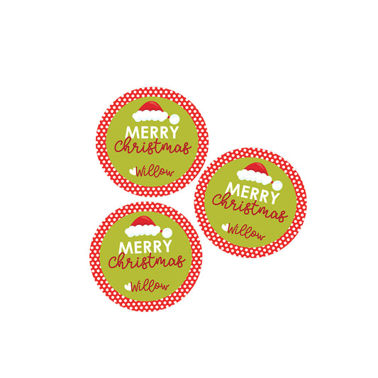 Christmas Polka Dot Stickers