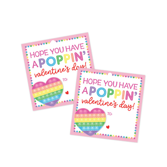 Poppin' Valentines Tag