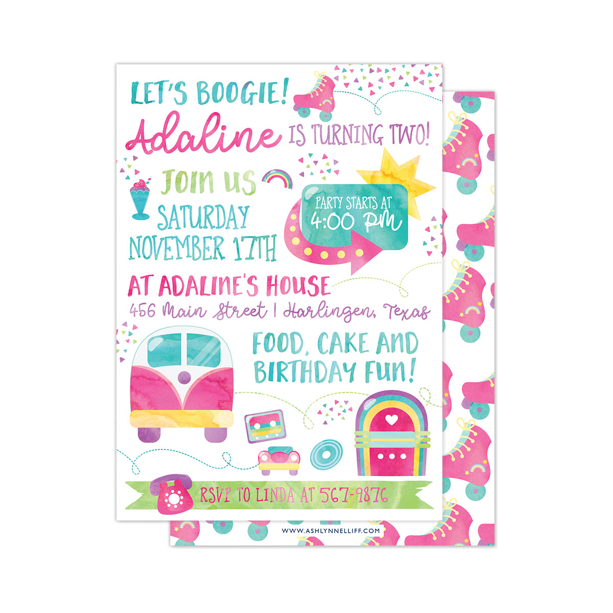 Retro Fun Party Invitation