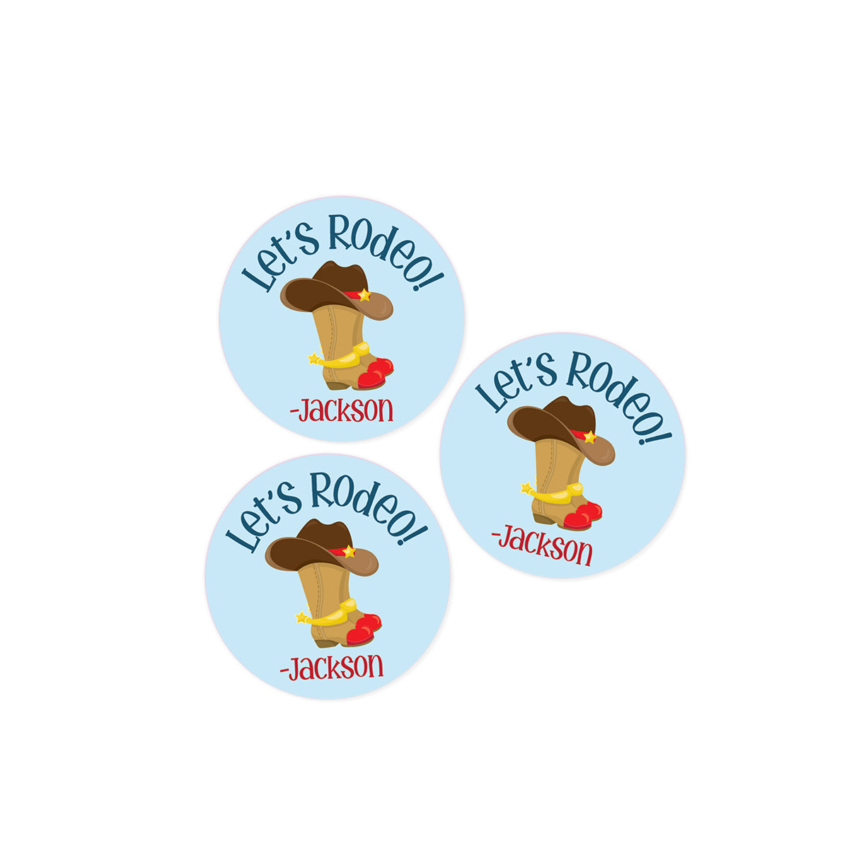 Let's Rodeo Stickers