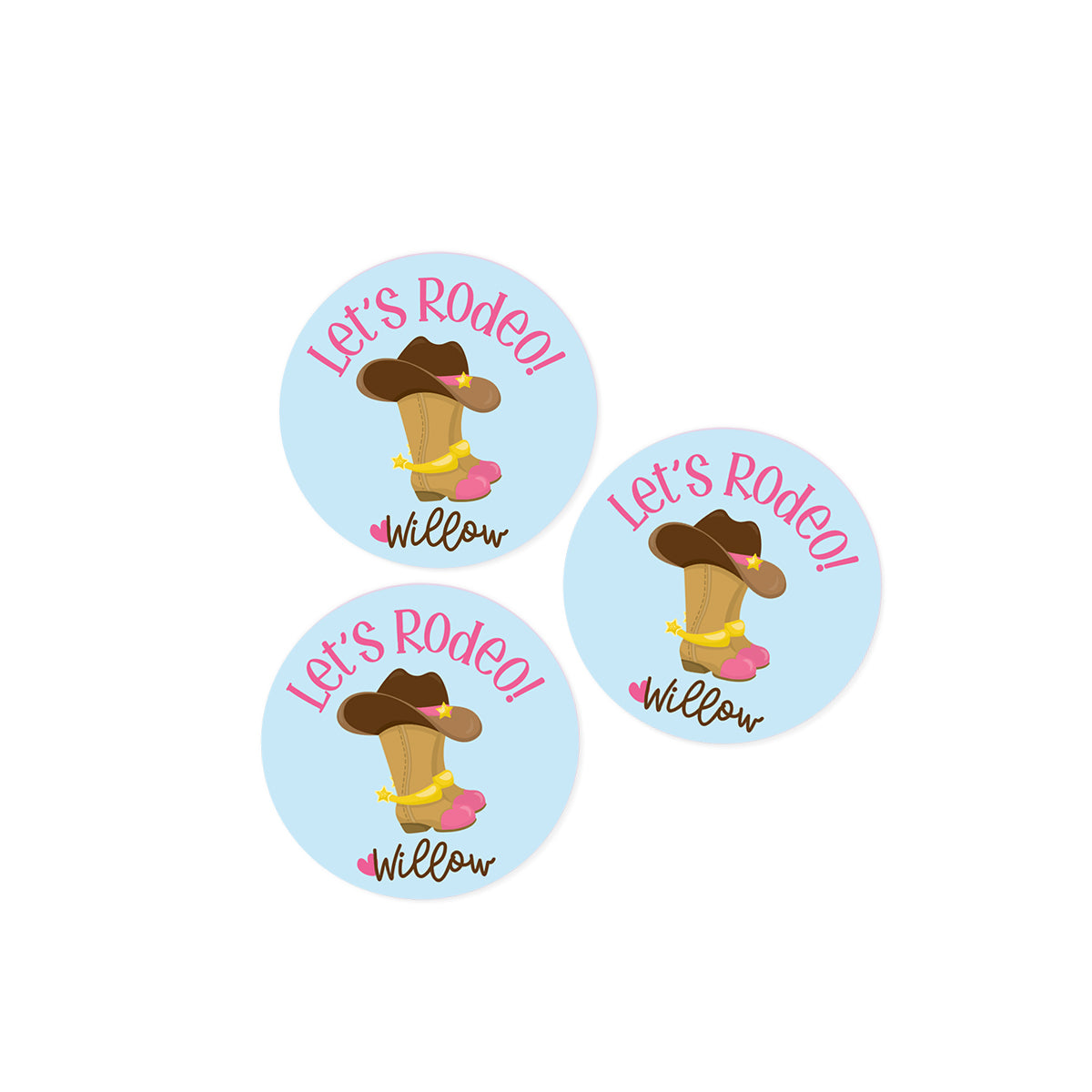 Let's Rodeo Stickers