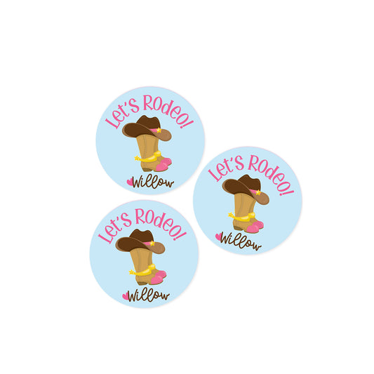 Let's Rodeo Stickers