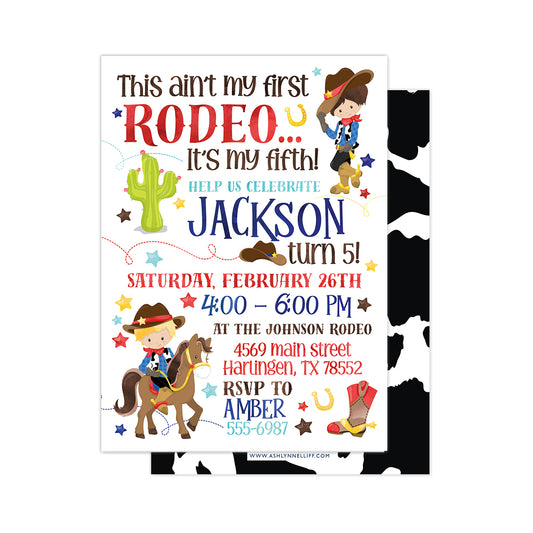 This Ain't My First Rodeo (Boy) Party Invitation