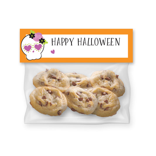 Printable Halloween Skull Goodie Bag Topper
